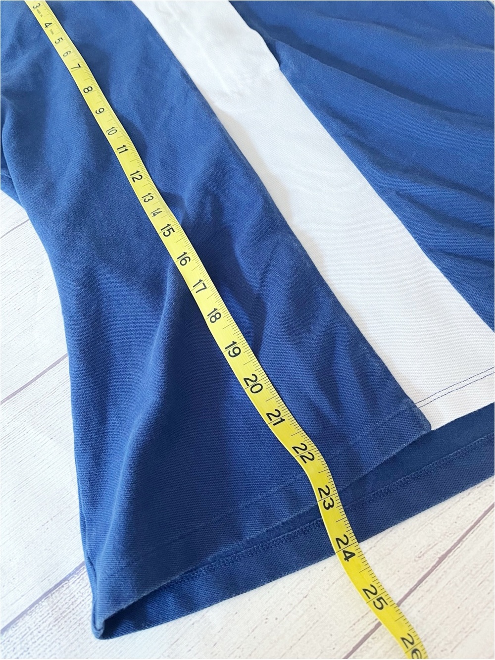 Lacoste cobalt blue/white zipper top sz 42 - Picture 9 of 10